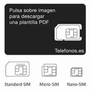 Plantilla Para Cortar Un Tarjeta SIM A MicroSIM O NanoSIM