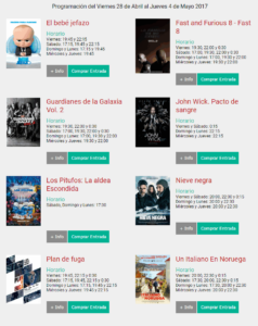 Cartelera Cinemancha del viernes 28 de abril al jueves 4 de mayo 1