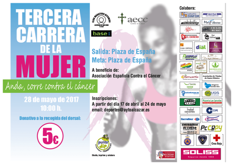 Tercera Carrera de la Mujer. Anda, corre contra el cáncer