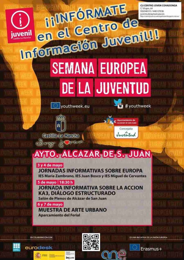 Acciones para dinamizar las políticas de juventud en la Semana Europea de la Juventud