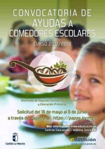 Ya se pueden solicitar las ayudas a Comedores Escolares del Curso 2017/2018 1