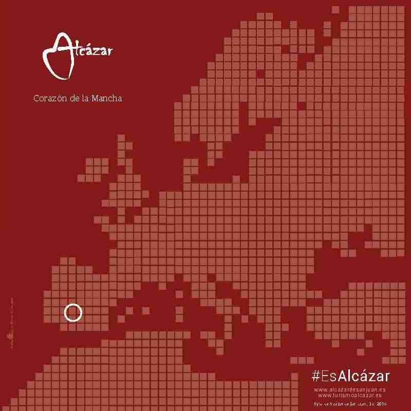 Folleto de información #EsAlcázar sobre Alcázar de San Juan (Ciudad Real)