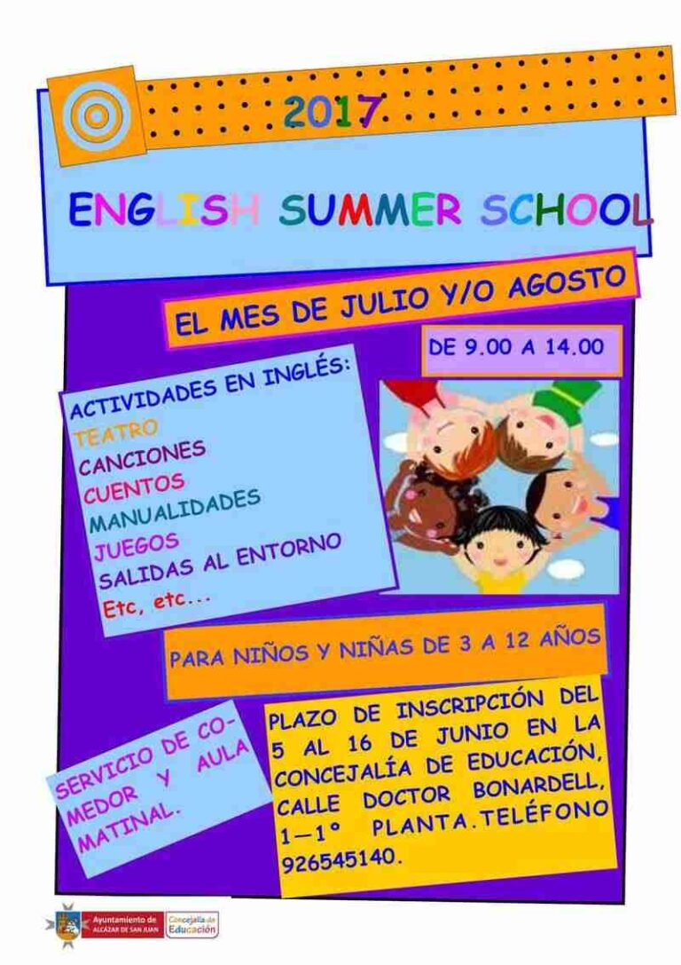 Escuela de Verano en Inglés en Alcázar de San Juan