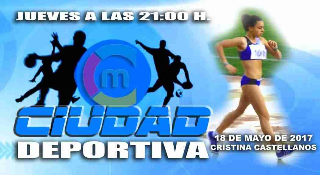 La marchadora Cristina Castellanos en el programa Ciudad Deportiva 1