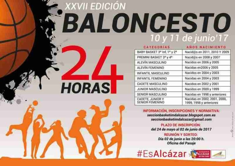 XXVII Edición Baloncesto 24 horas. Alcázar de San Juan