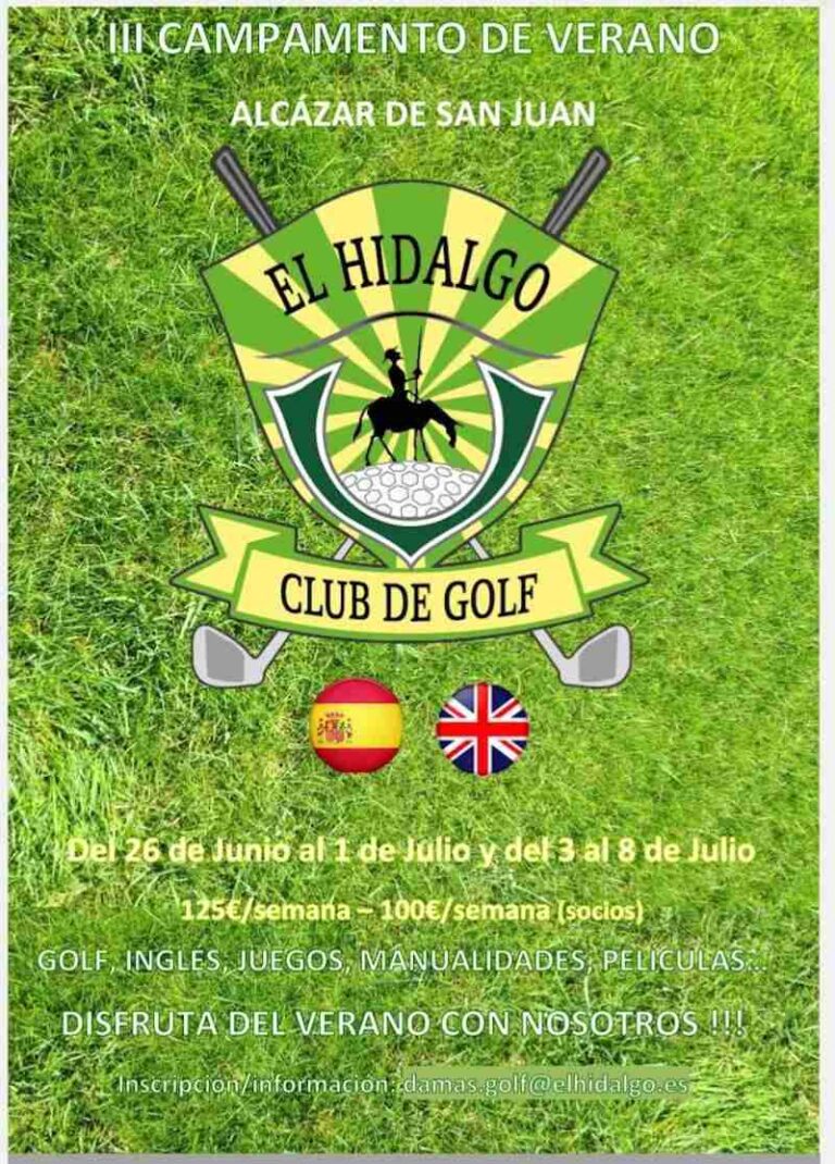 Disfrutar del golf y aprender inglés con un campamento de verano en Alcázar de San Juan