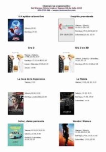 Programación Multicines Cinemancha 1