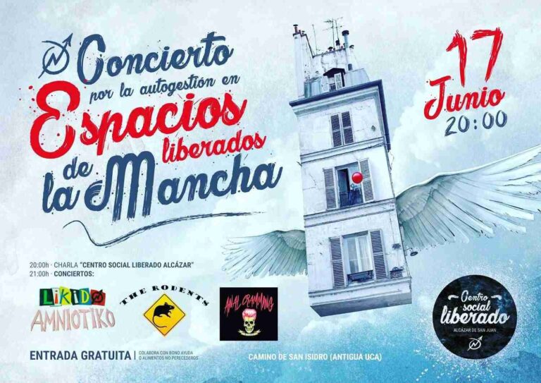 Concierto por la autogestión en Espacios liberados de la Mancha