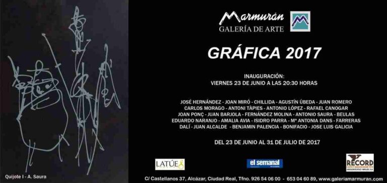 Gráfica 2017, nueva exposición en la Galería de Arte Marmurán