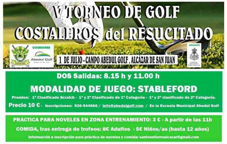V Torneo benéfico de Golf «Costaleros del Resucitado» en Abedul Golf