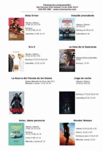 Cinemancha. Películas del viernes 7 al jueves 13 de julio 1