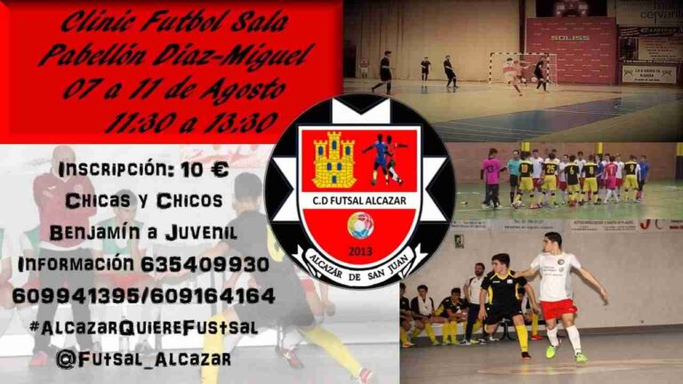El Club Deportivo Futsal Alcázar, organiza un clinic de fútbol sala