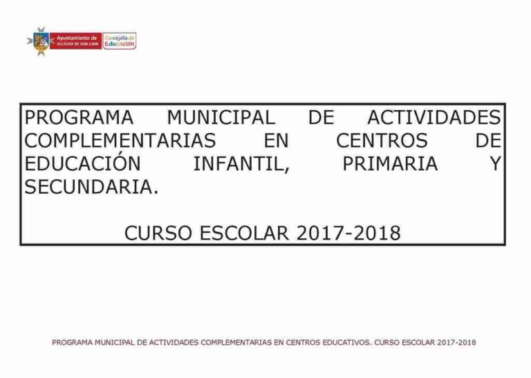 Actividades complementarias dirigidas a los centros educativos