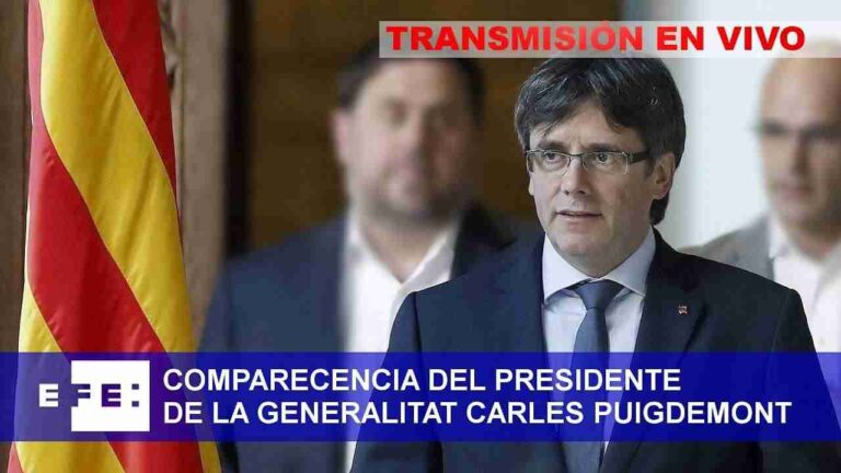 Puigdemont en directo podría confirmar las Elecciones en Cataluña