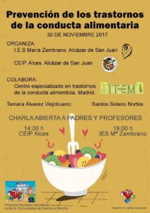 Charla sobre prevención de los trastornos de la conducta alimentaria 1