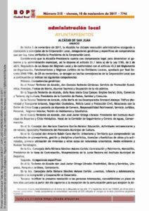 Delegaciones de competencias en Concejales y Concejalas 1