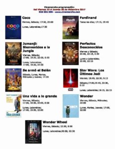 Programación Cinemancha del 22 al 28 de diciembre 25
