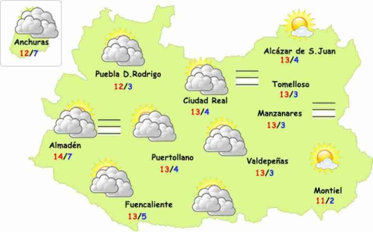 Previsión del tiempo especial para Nochevieja y Año Nuevo en Alcázar