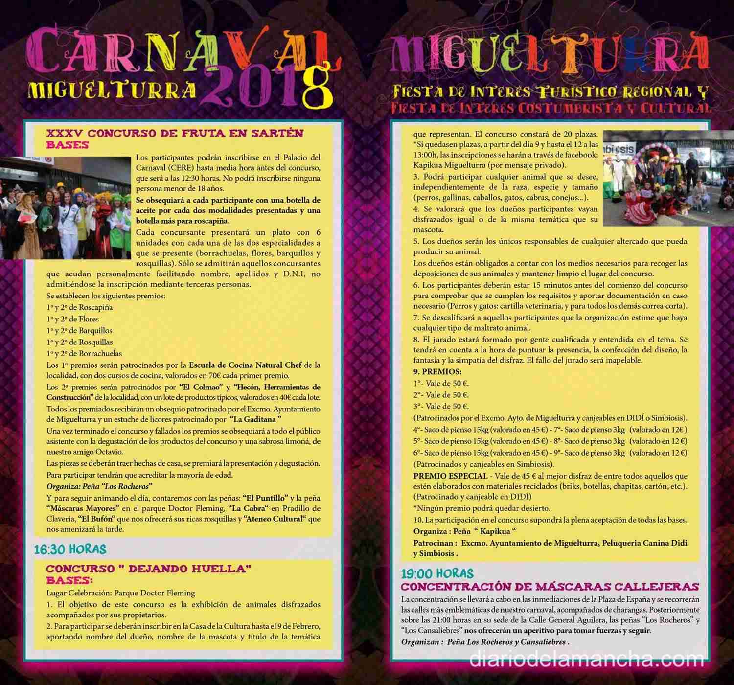 Miguelturra: Inauguración y Pregón del Carnaval 2018 a cargo de “El Sevilla” 12