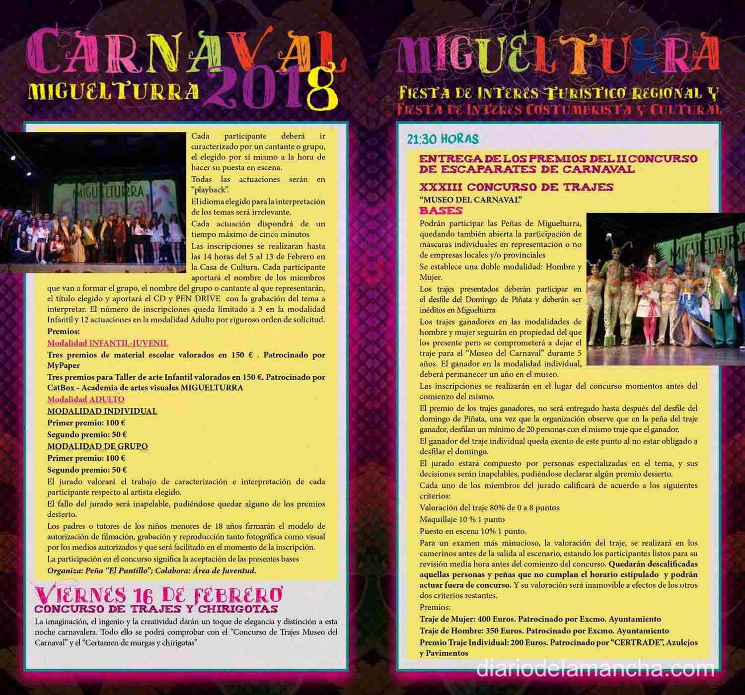 Miguelturra: Inauguración y Pregón del Carnaval 2018 a cargo de “El Sevilla” 14