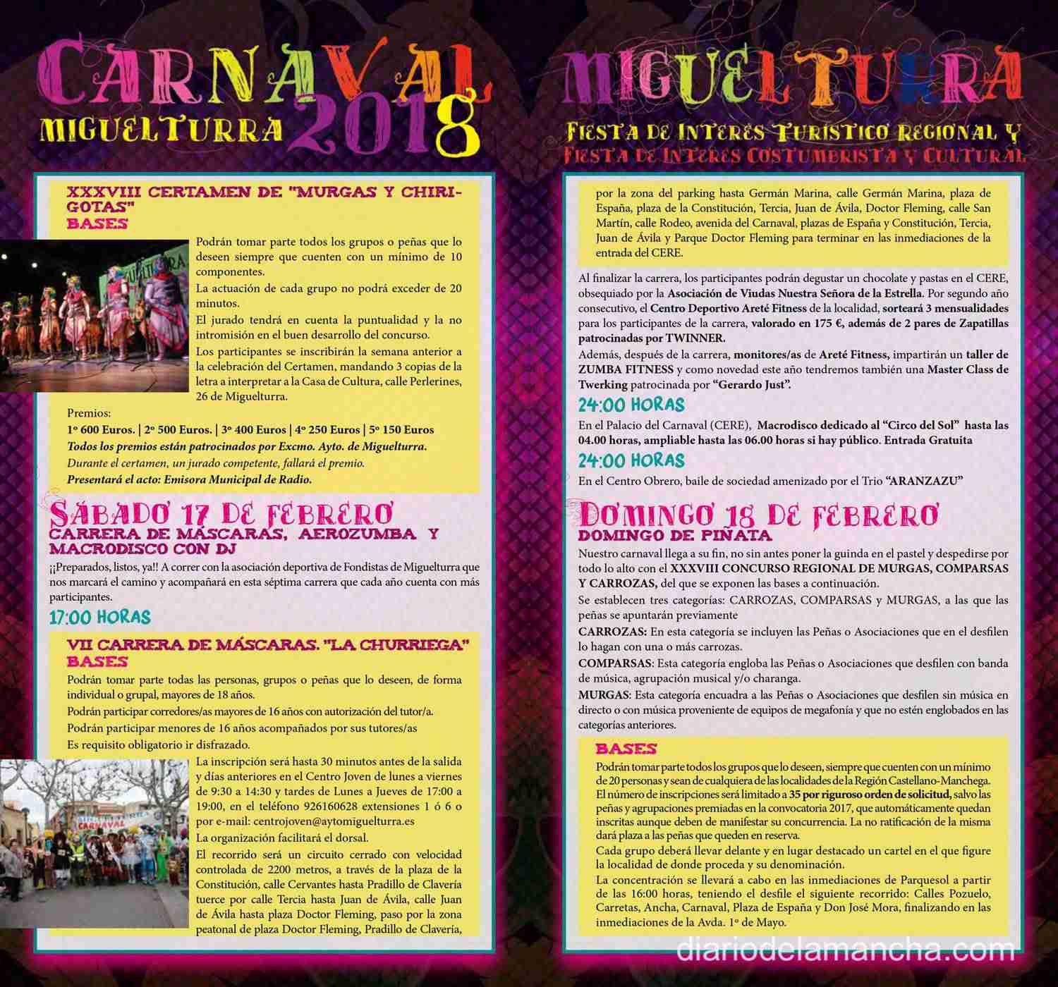 Miguelturra: Inauguración y Pregón del Carnaval 2018 a cargo de “El Sevilla” 15