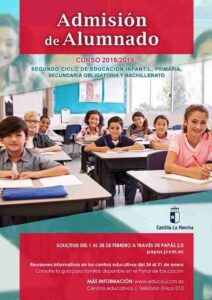 El día uno se abrió el plazo para la admisión de alumnado en la ESO y Bachillerato para el curso 18/19 1