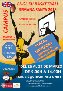 English basketball, I Campus de Semana Santa 1