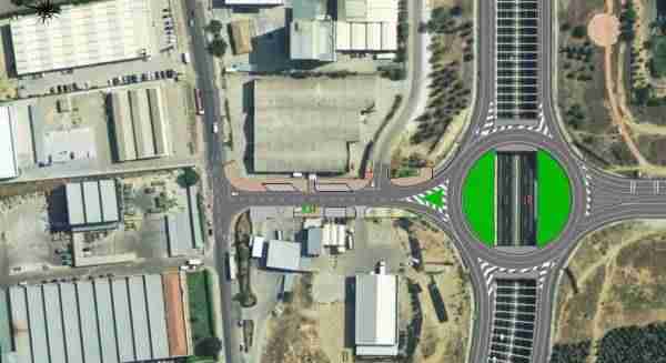 Accesos polígono calle Valdemolinos