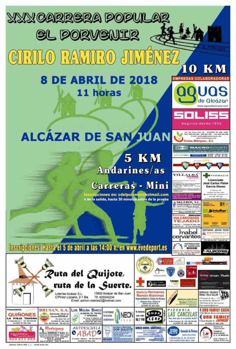 Próxima XXX Carrera y Marcha Popular El Porvernir el 8 de abril