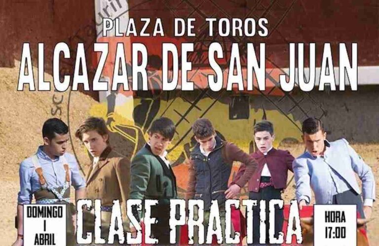 Clase Práctica en la Escuela Taurina de Alcázar de San Juan próximo 1 de abril