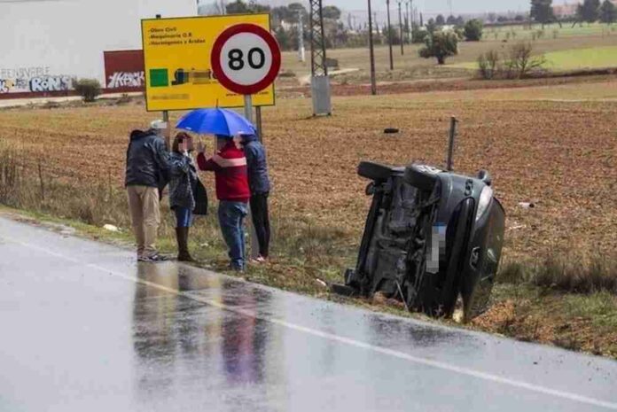 Susto en la carretera de Herencia