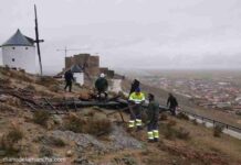 Emma golpea los Molinos de Viento de Consuegra 2