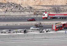 Un accidente con elefantes en la Autovía A-30 en Albacete 2