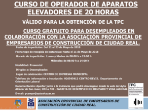 Curso de Operarios de Aparatos Elevadores 1