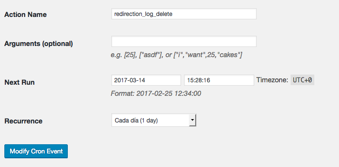 Cómo ver y gestionar las tareas del cron de WordPress 1 cron de WordPress