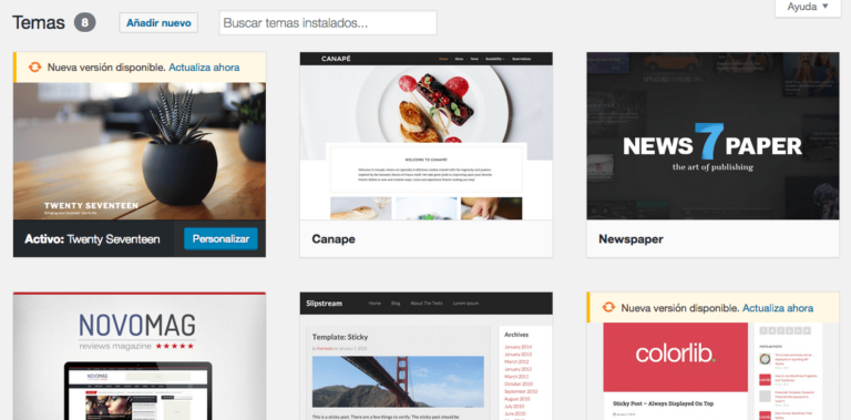 Cómo instalar un child theme en WordPress