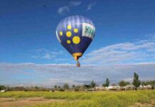 Alcázar desde las alturas con un Globo aerostático hoy 1 de mayo 2 Alcázar desde las alturas con un Globo aerostático hoy 1 de mayo 2
