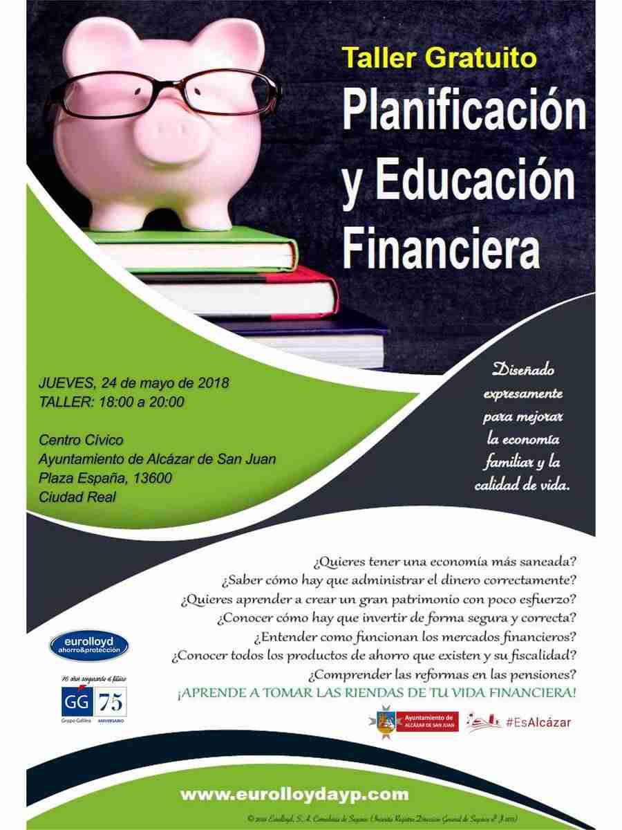 Taller de planificación y educación financiera en Alcázar de San Juan 1 Taller de planificación y educación financiera en Alcázar de San Juan 1