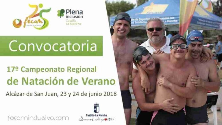 El Campeonato Regional de Natación de Verano tendrá lugar un año más en Alcázar