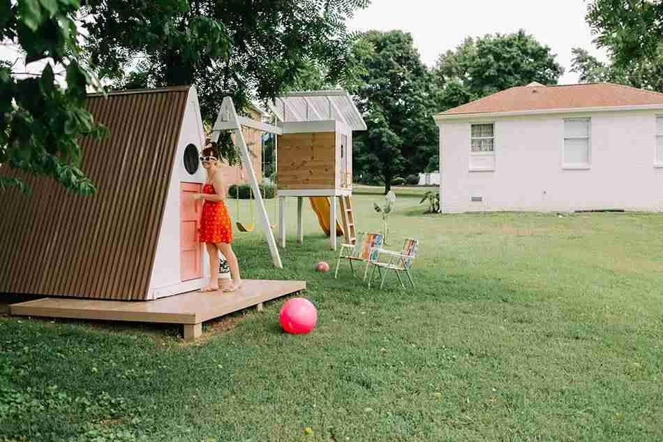 Construye tú mismo una casita de juegos de madera para el jardín 1