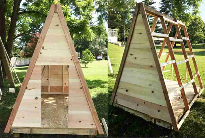 Construye tú mismo una casita de juegos de madera para el jardín 6