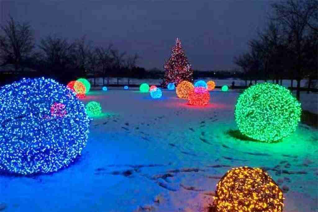 adornos navideños - bola de luz