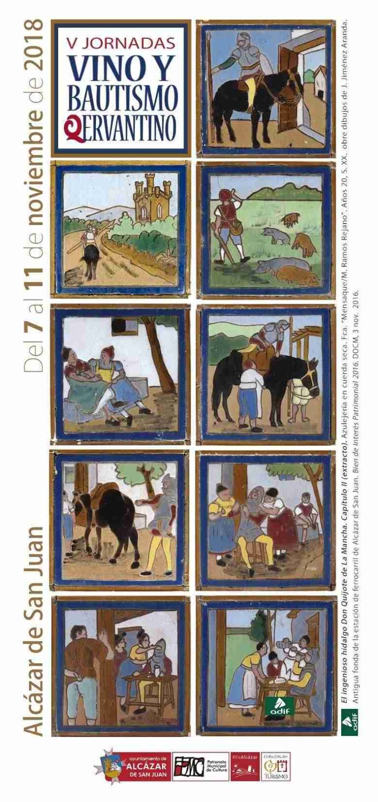 Actividades para todos los gustos en las V Jornadas Vino y Bautismo Qervantino