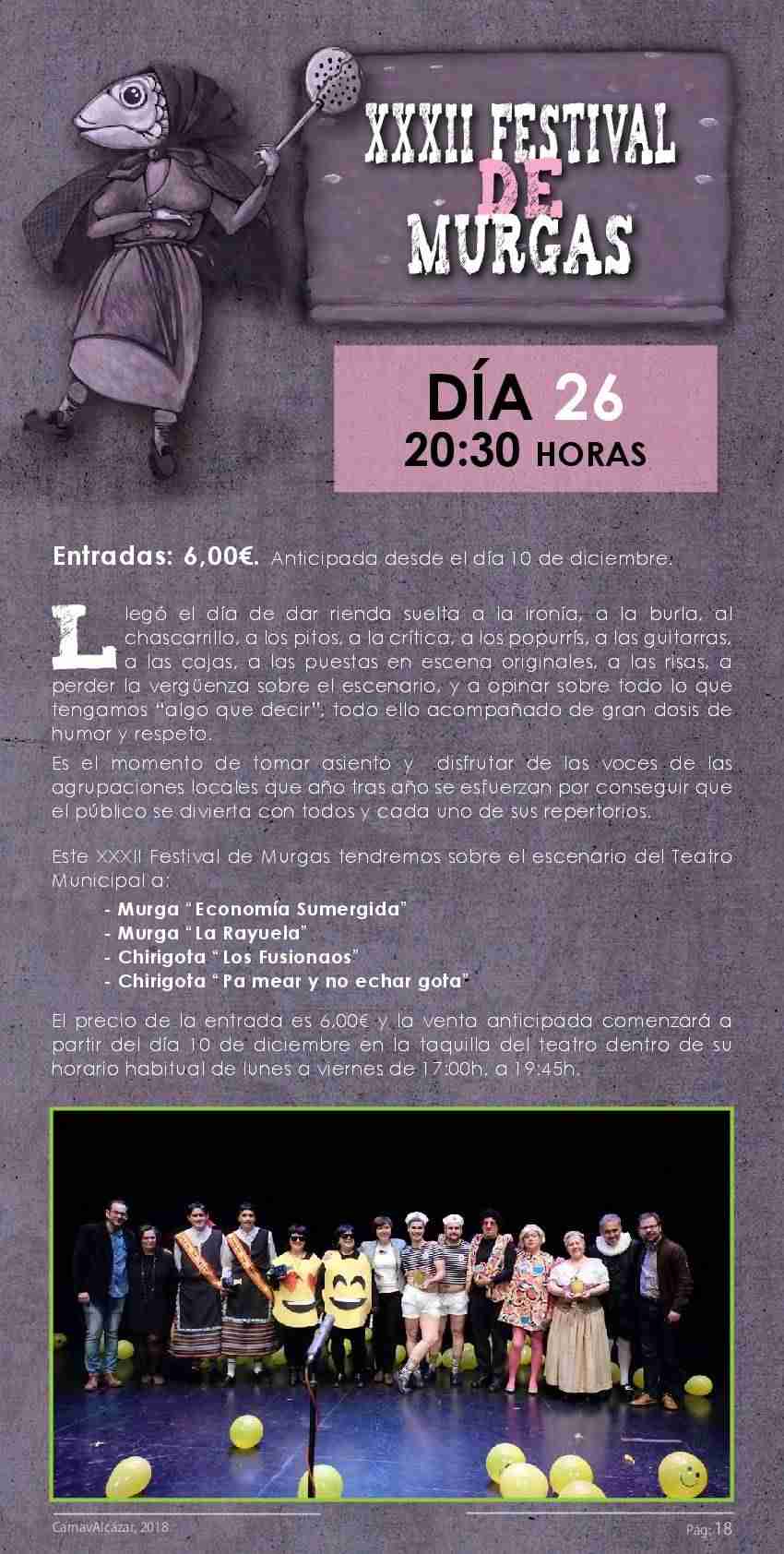 Programación completa del Carnavalcázar 2018 17