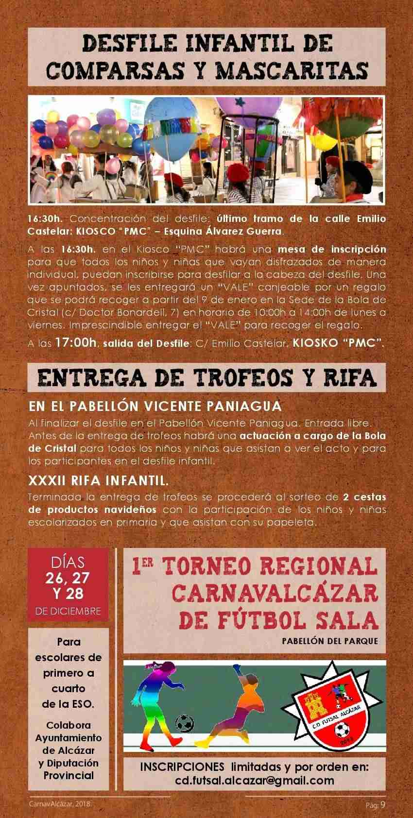 Programación completa del Carnavalcázar 2018 9