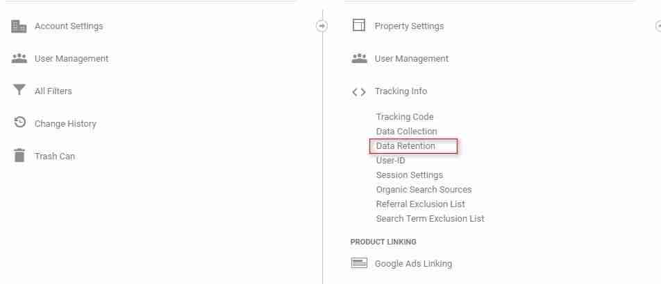 Si no quieres perder el historial de Google Analytics, cambia tu configuración de retención de datos 2