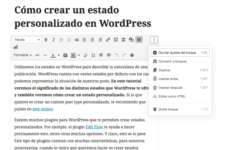 Cómo convertir tus antiguos posts a bloques con el editor Gutenberg