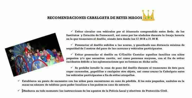 Itinerario de la Cabalgata de Reyes Magos de Alcázar 2 Itinerario de la Cabalgata de Reyes Magos de Alcázar 2