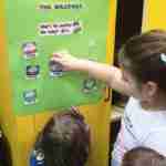 Los niños y niñas de la Pequeteca y de la Ludoteca plantan cerca de un centenar de encinas 3