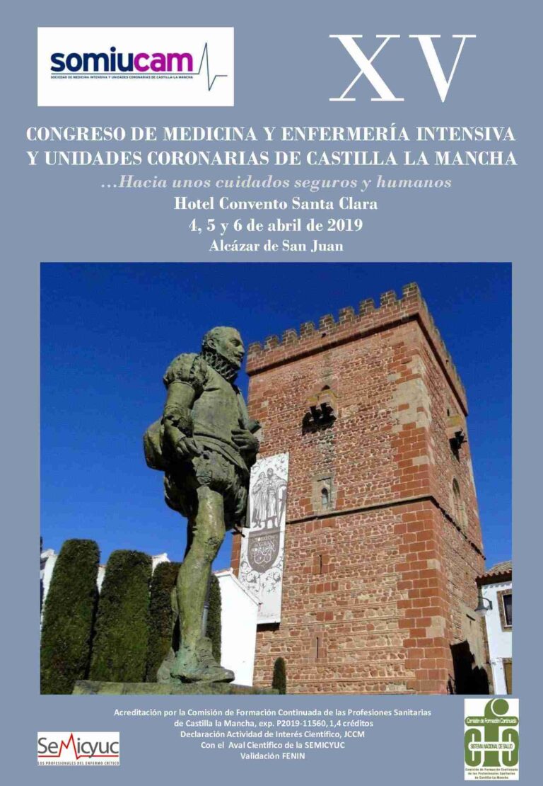 Celebración del XV Congreso de Medicina y Enfermeria Intensiva, Crítica y Unidades Coronarias de Castilla-La Mancha